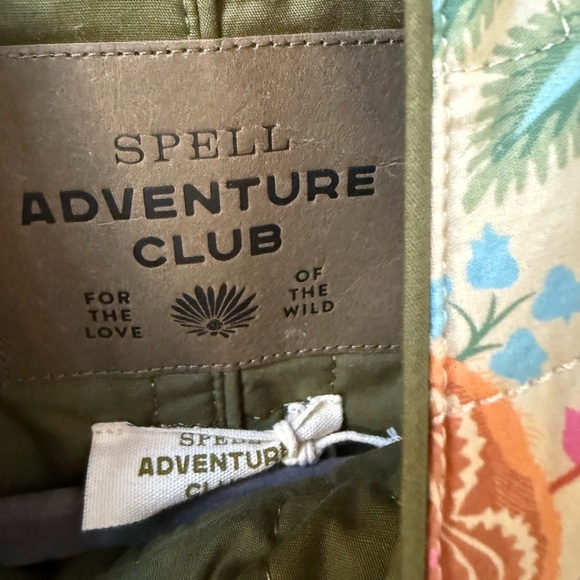 SPELL Valley Quilted Reversible Jacket floral & Green NWT button front closure - Picture 9 of 11